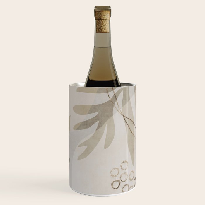 Natural Flow And Glamour Leave Shapes Bohemian Balance Wine Chiller Gallery Image 3