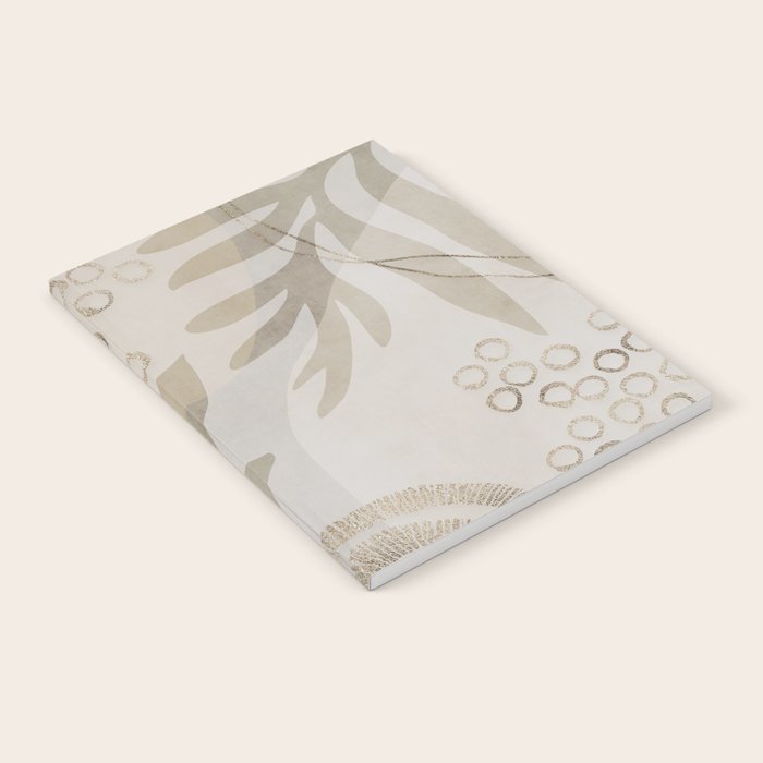 Natural Flow And Glamour Leave Shapes Bohemian Balance Notebook Gallery Image 2