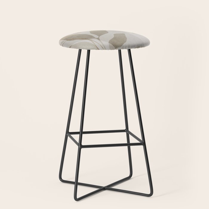 Natural Flow And Glamour Leave Shapes Bohemian Balance Stool Gallery Image 1