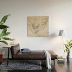 Natural Flow And Glamour Leave Shapes Bohemian Balance Wood Wall Art Gallery Image 2