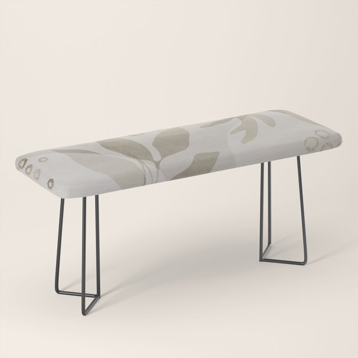 Natural Flow And Glamour Leave Shapes Bohemian Balance Bench Gallery Image 1
