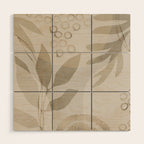 Natural Flow And Glamour Leave Shapes Bohemian Balance Wood Wall Art Gallery Image 1