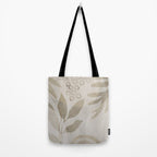 Natural Flow And Glamour Leave Shapes Bohemian Balance Tote Bag Gallery Image 2