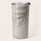 Natural Flow And Glamour Leave Shapes Bohemian Balance Travel Mug Gallery Image 2