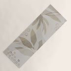 Natural Flow And Glamour Leave Shapes Bohemian Balance Yoga Mat Gallery Image 1