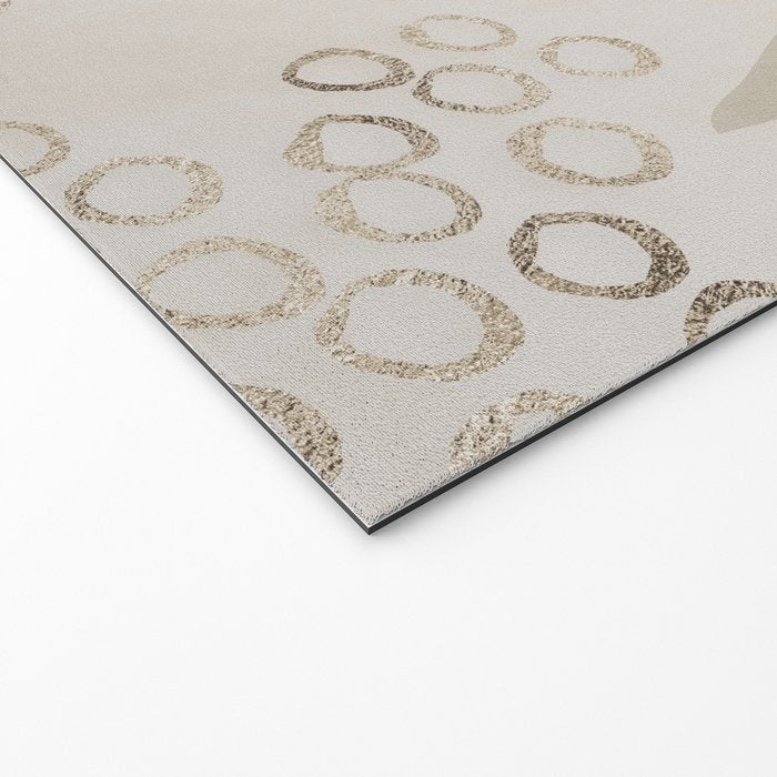 Natural Flow And Glamour Leave Shapes Bohemian Balance Welcome Mat Gallery Image 2