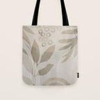 Natural Flow And Glamour Leave Shapes Bohemian Balance Tote Bag Gallery Image 1