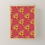 FAST FOOD / Pizza - pattern Mini Art Print Gallery Image 1