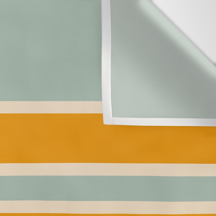 70s Style Mint Orange White Retro Stripes Pomona Wall Tapestry Gallery Image 3