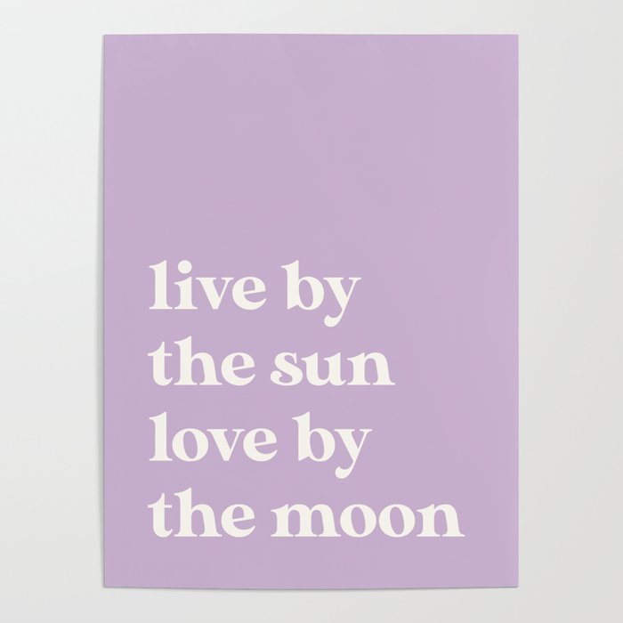 Purple Sun Moon Poster Gallery Image 1