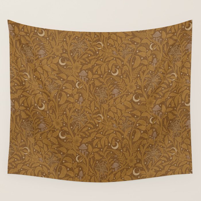 Mysterious Garden - bronze Wall Tapestry Gallery Image 1