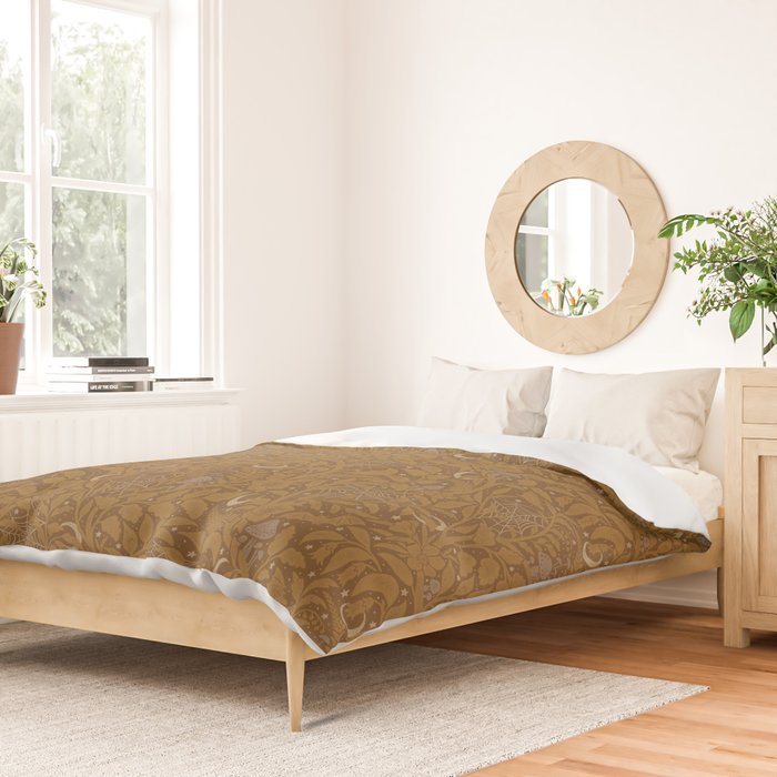 Mysterious Garden - bronze Duvet Cover Gallery Image 2