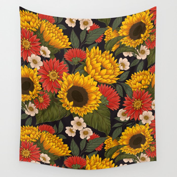 Sunflower Meadow Wall Tapestry Gallery Image 4