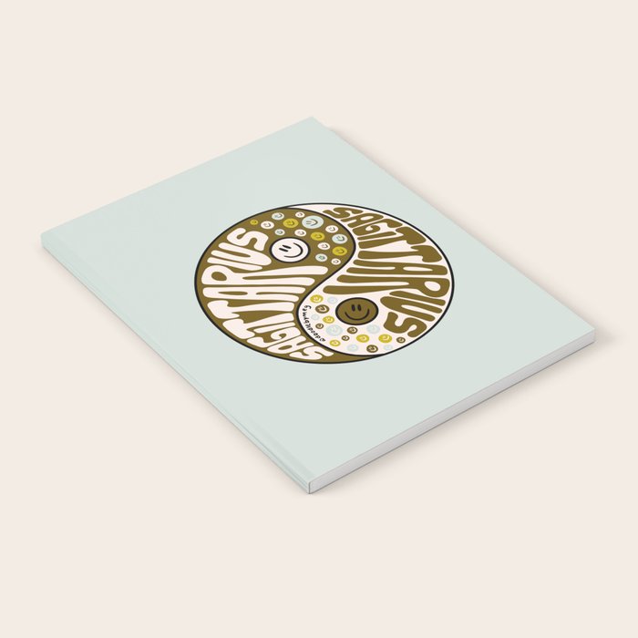 Sagittarius Yin Yang Notebook Gallery Image 1