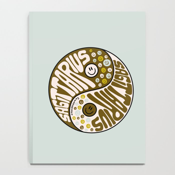 Sagittarius Yin Yang Notebook Gallery Image 4