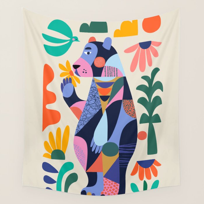 Black Bear Wall Tapestry Gallery Image 4