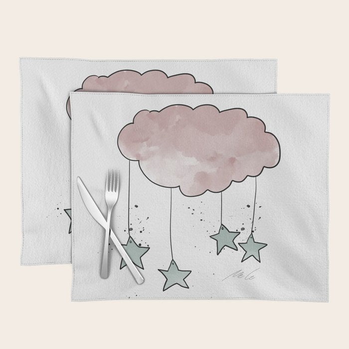 Cloud_Nursery Art_01 Placemat Gallery Image 1