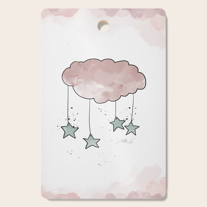 Cloud_Nursery Art_01 Cutting Board Gallery Image 1