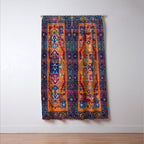 Saffron Elegance: Timeless Berber Atlas Moroccan Aesthetics Window Curtain Gallery Image 3