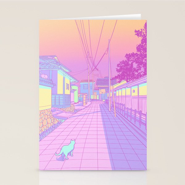 Kyoto Cats Stationery Card