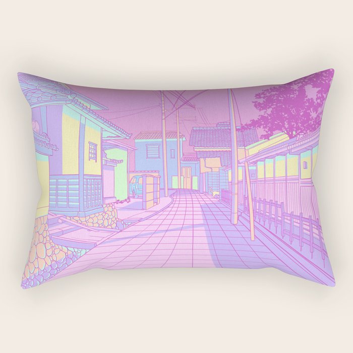 Kyoto Cats Rectangular Pillow Gallery Image 1