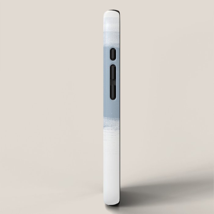 Blue and Grey Retro Style Geometric Abstract - Codex iPhone Case Gallery Image 2