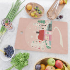 Festive Winter Hut in pink Cutting Board Gallery Image 2