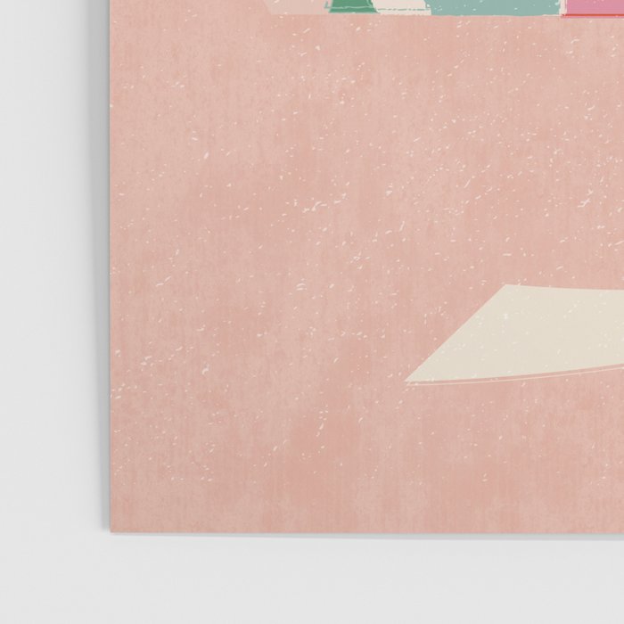 Festive Winter Hut in pink Poster Gallery Image 3