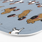 Olympic Lifting Beagles Bath Mat Gallery Image 3