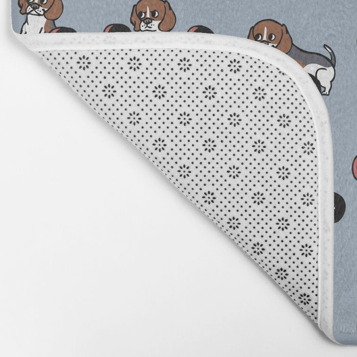 Olympic Lifting Beagles Bath Mat Gallery Image 2