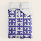 Greek Key (Navy Blue & White Pattern) Comforter Gallery Image 6