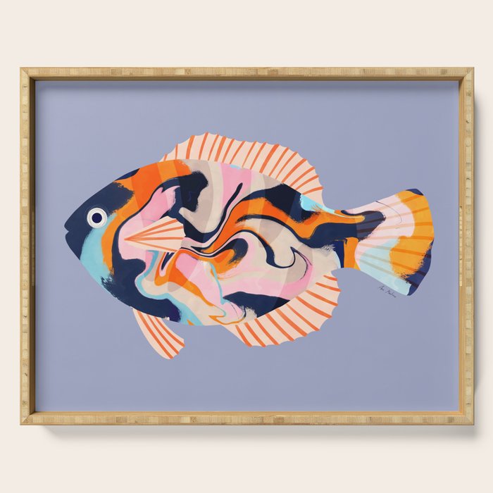 Tropical fish Serving Tray Gallery Image 1