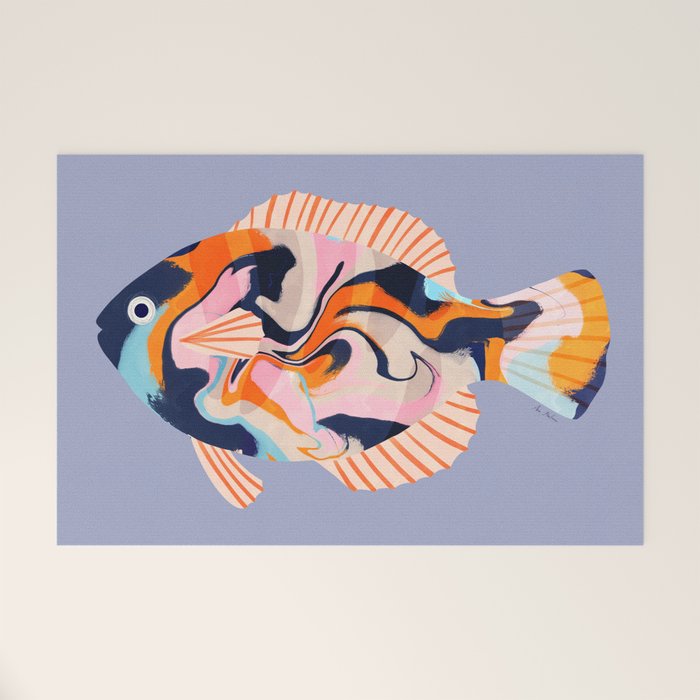 Tropical fish Welcome Mat Gallery Image 1