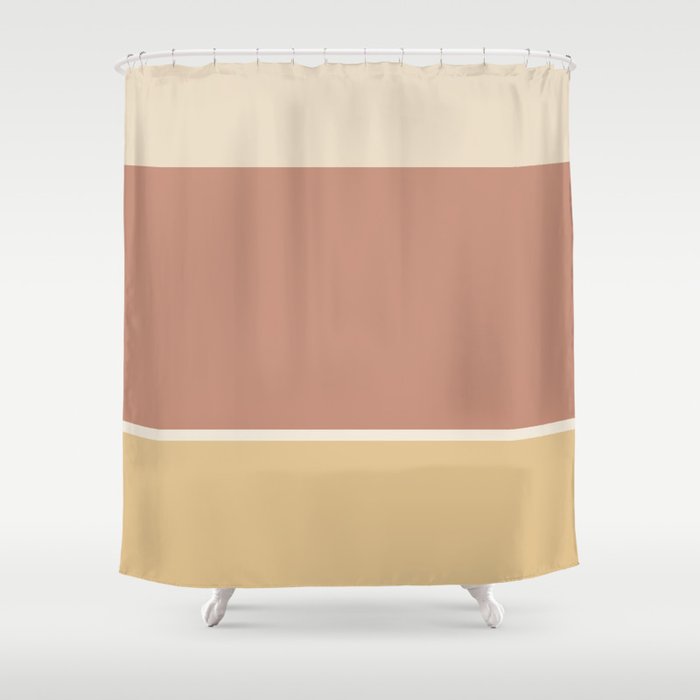 Contemporary Color Block XLII Shower Curtain Gallery Image 1