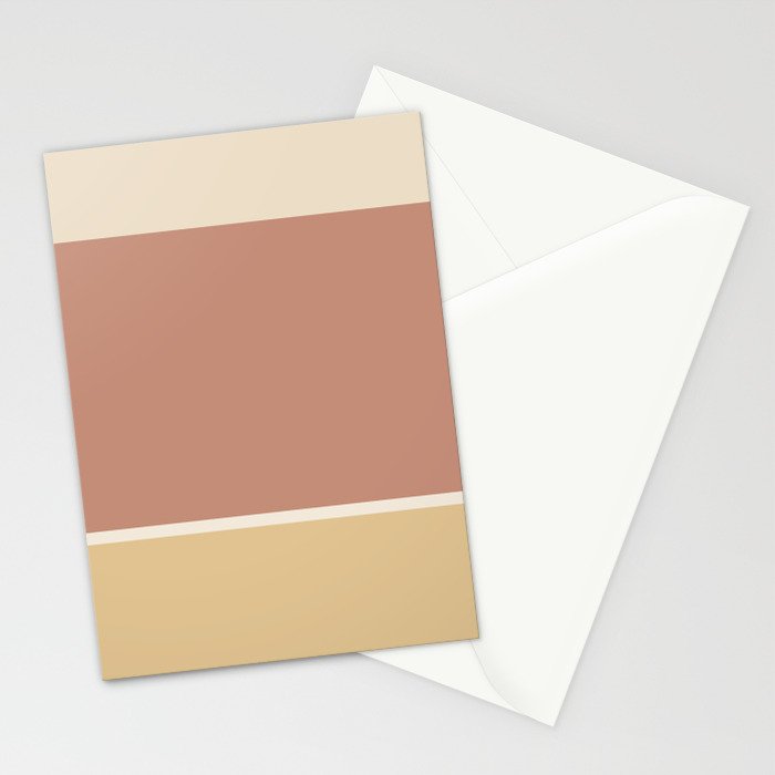 Contemporary Color Block XLII Stationery Card Gallery Image 2