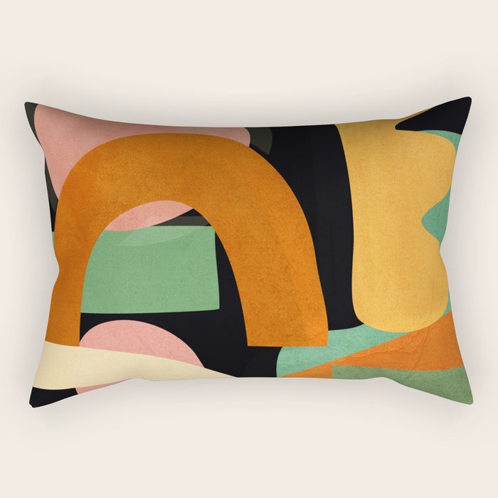 Minimal Modern Abstract 32 Rectangular Pillow Gallery Image 2