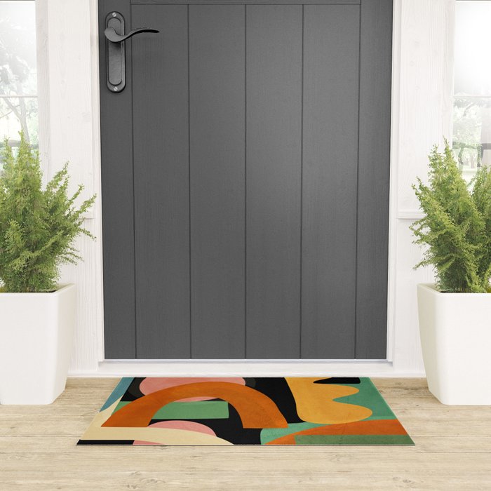 Minimal Modern Abstract 32 Welcome Mat Gallery Image 3