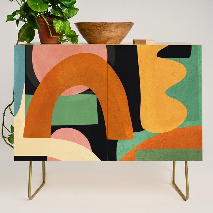 Minimal Modern Abstract 32 Credenza Gallery Image 1