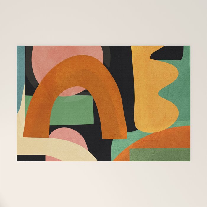 Minimal Modern Abstract 32 Welcome Mat Gallery Image 1
