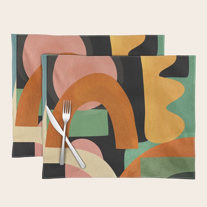 Minimal Modern Abstract 32 Placemat Gallery Image 1