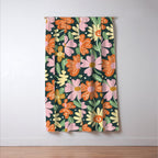 Floral Green Window Curtain Gallery Image 3