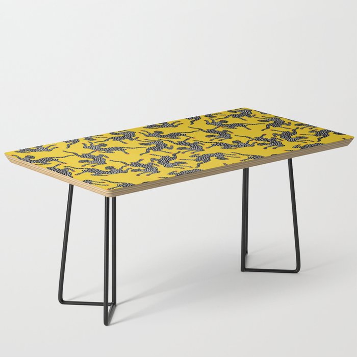 Bold Leopard Art Print on Pink with Floral Accents - Modern Animal Wall Art Coffee Table Gallery Image 1