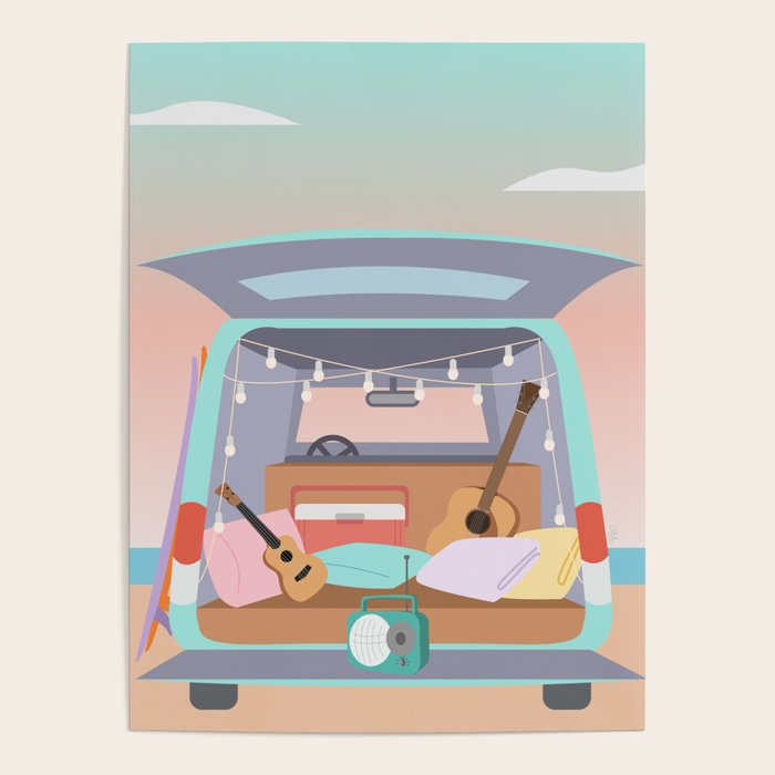 Beach Van Poster Gallery Image 4