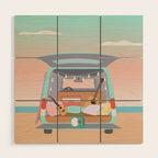 Beach Van Wood Wall Art Gallery Image 1