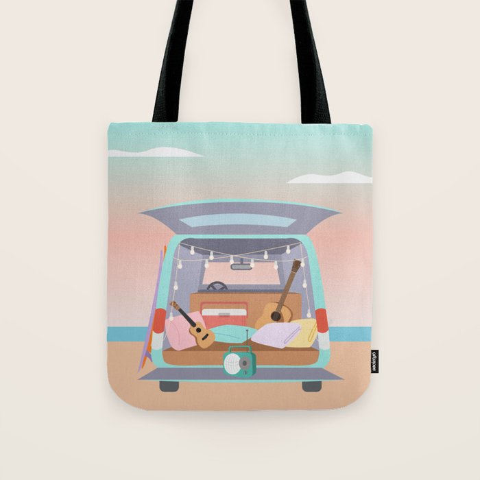 Beach Van Tote Bag Gallery Image 1