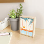 Palm Island Sunset Landscape Mini Art Print Gallery Image 2