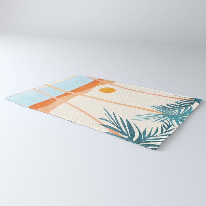 Palm Island Sunset Landscape Rug Gallery Image 3