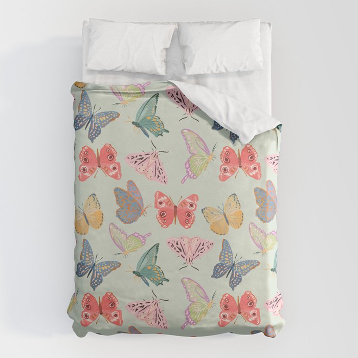 Butterflies and Moths  Duvet Cover Gallery Image 1
