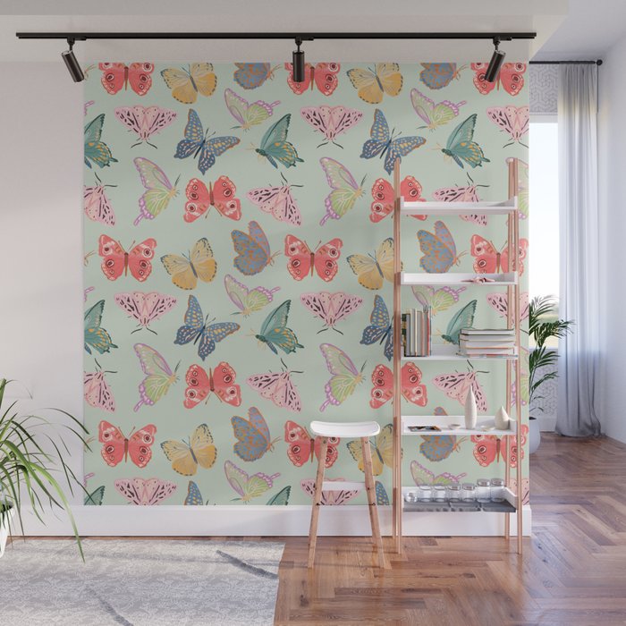 Butterflies and Moths  Wall Mural Gallery Image 1