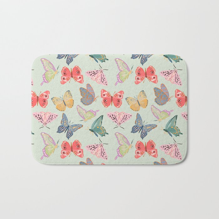 Butterflies and Moths  Bath Mat Gallery Image 1